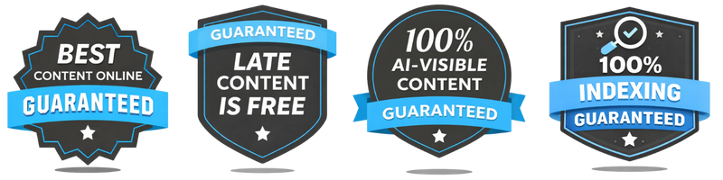4 CONTENT GUARTEE BADGES