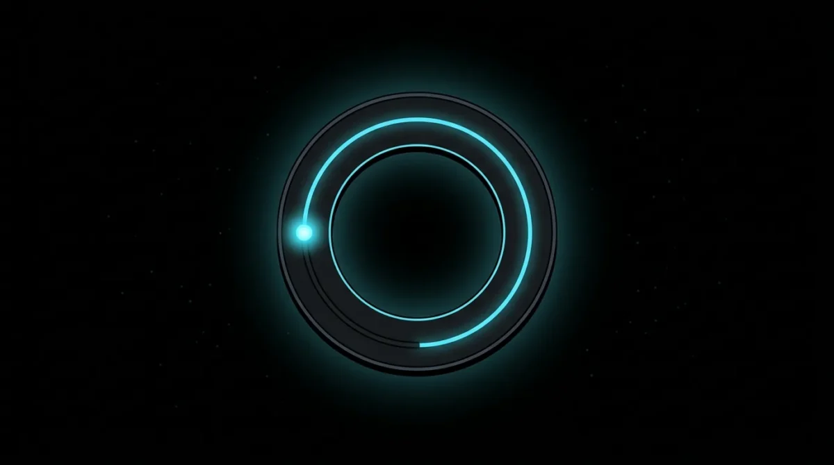 Circular score dial three quarters filled